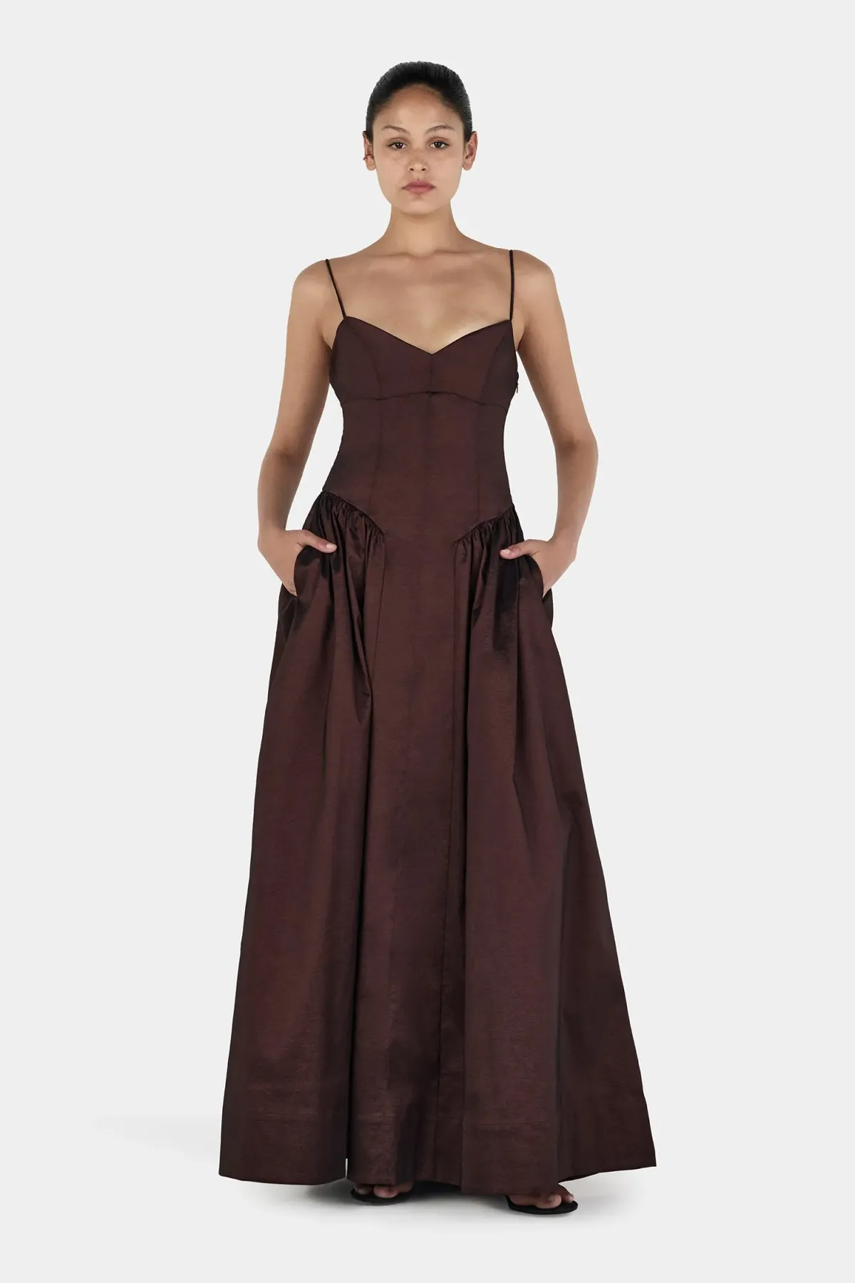 Hansen And Gretel Bellini Gown Chocolate Size 12 - Image 4