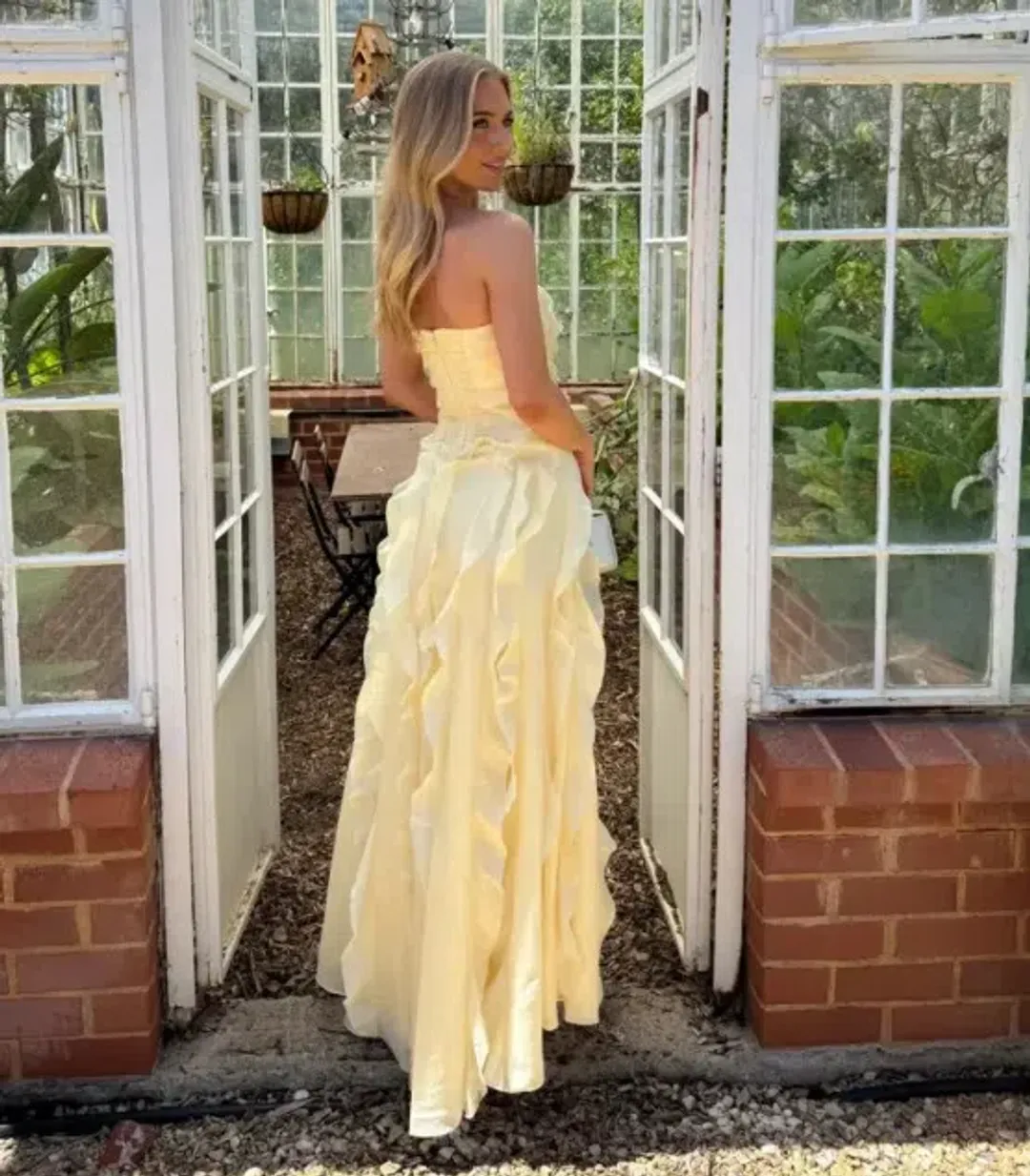 Aje Allaire Gown in Butter Yellow Size 14 for rent on The Volte - main image