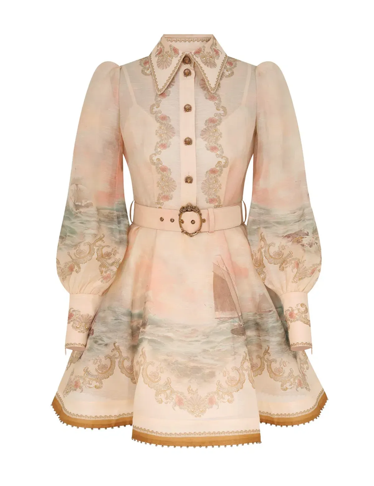 Zimmermann Rebellion Marine Mini Dress Size 4 AU 16 - Image 1