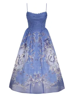 Zimmermann Rebellion Beaded Picnic Dress Blue Size 4 Au 16 for rent on The Volte - image 1
