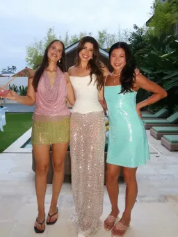 Perfect Corset White Grace Corset Top + Sydney Lane Crystal Sequin Quartz Skirt Size S for rent on The Volte - image 3