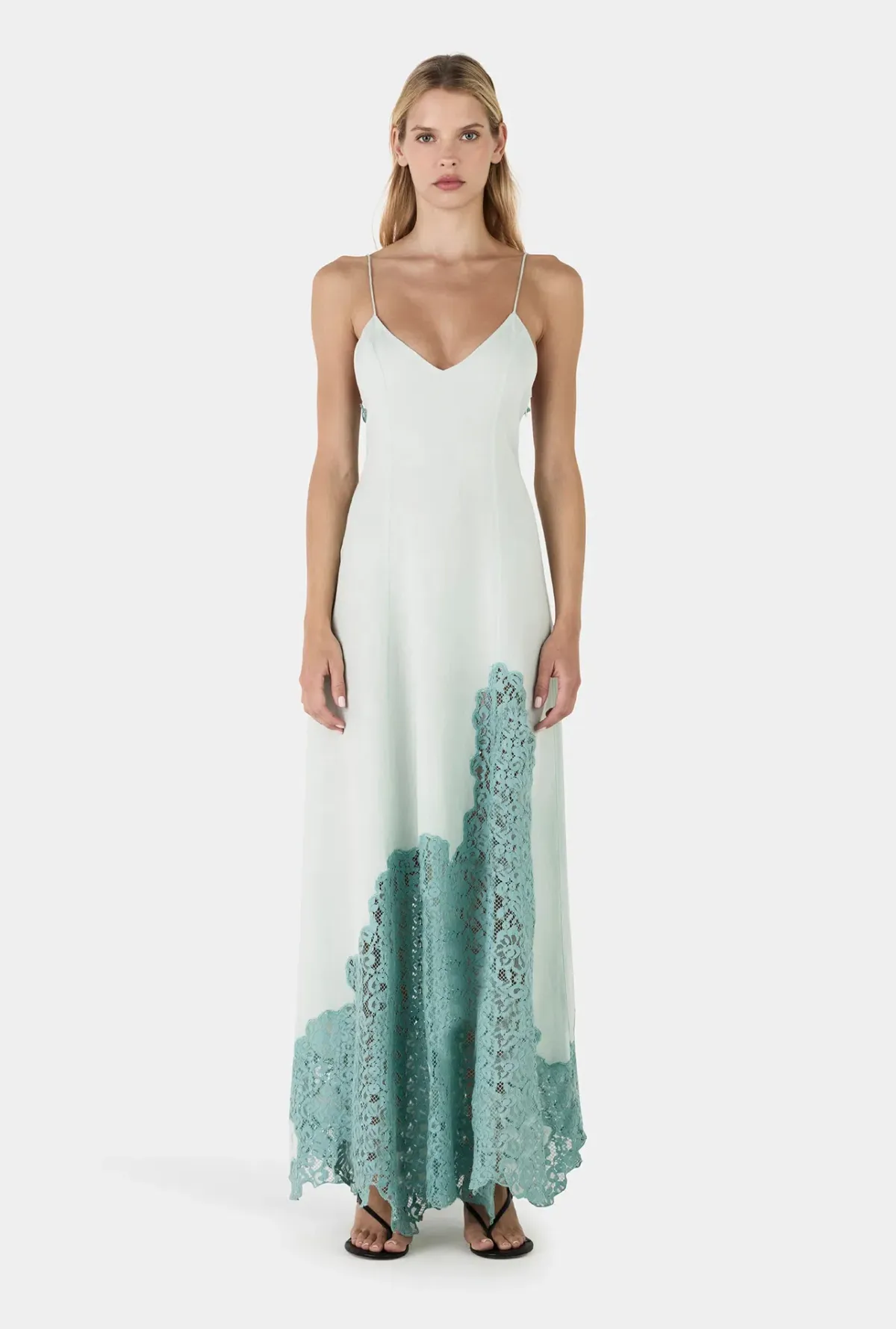 Hansen and Gretel Juno Maxi Dress Seaspray for rent on The Volte - main image
