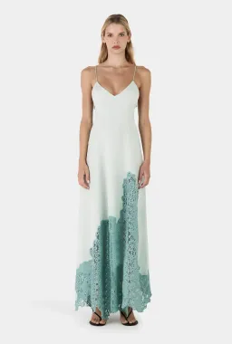 Hansen and Gretel Juno Maxi Dress Seaspray for rent on The Volte - image 1