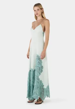 Hansen and Gretel Juno Maxi Dress Seaspray for rent on The Volte - image 3