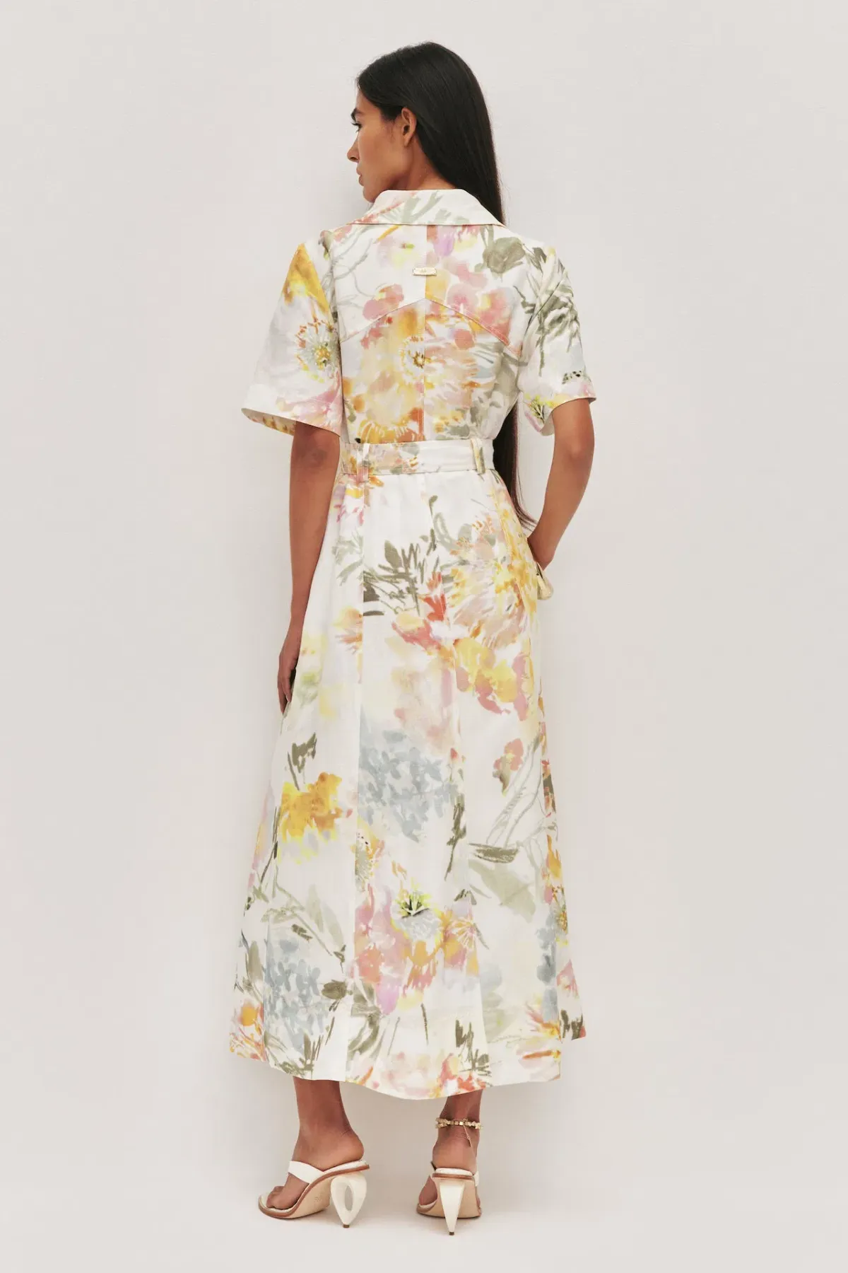 Aje Manon Midi Dress in Jardin Floral Print Size 10 - Image 3