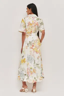 Aje Manon Midi Dress in Jardin Floral Print Size 10 for rent on The Volte - image 3