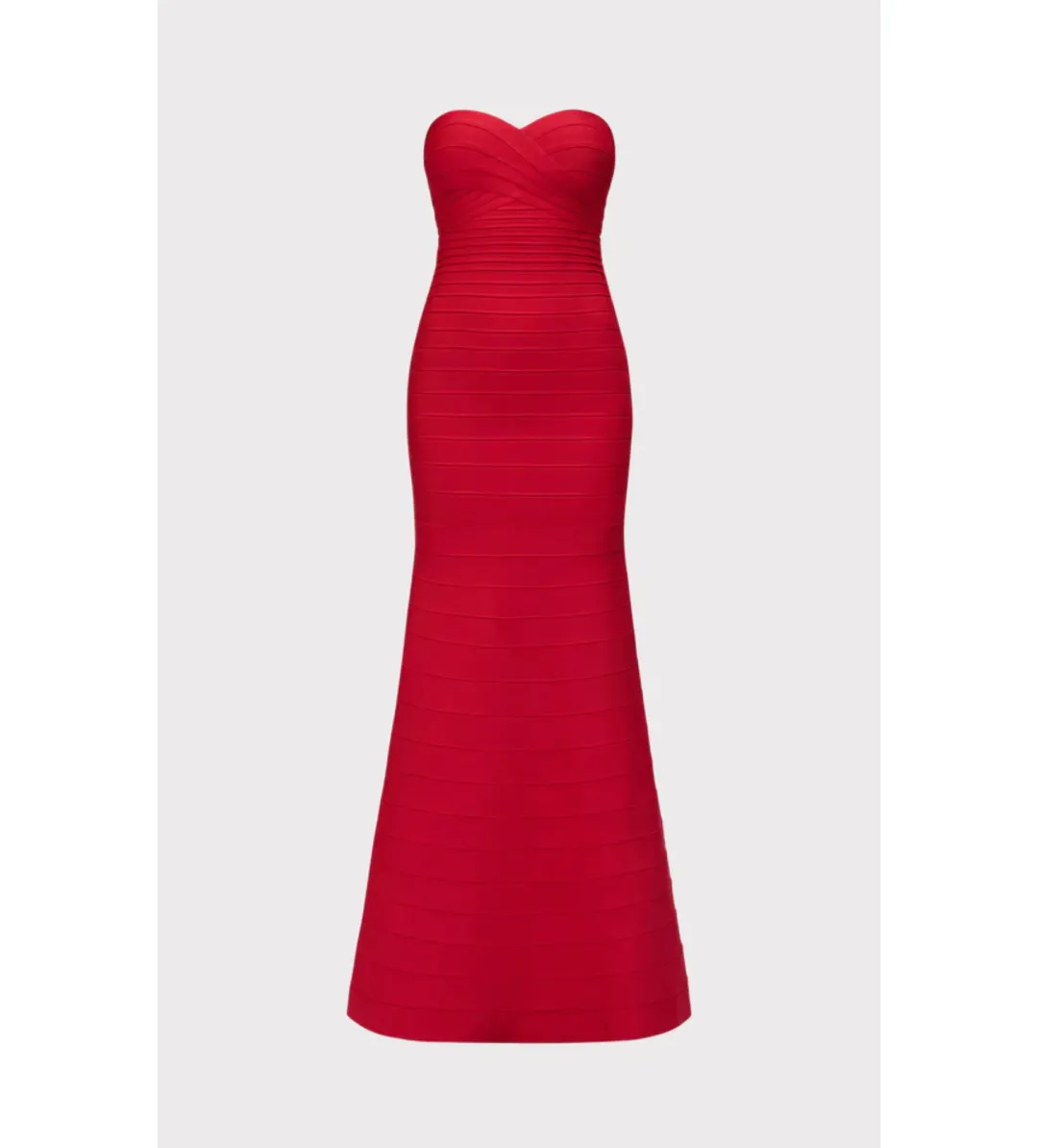 Herve Leger The Sara Gown Lipstick Red Size XS/AU 4-6 for rent on The Volte - main image