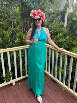 The Wolf Gang Oahu slip dress AQUA sz XL for rent on The Volte - image 4