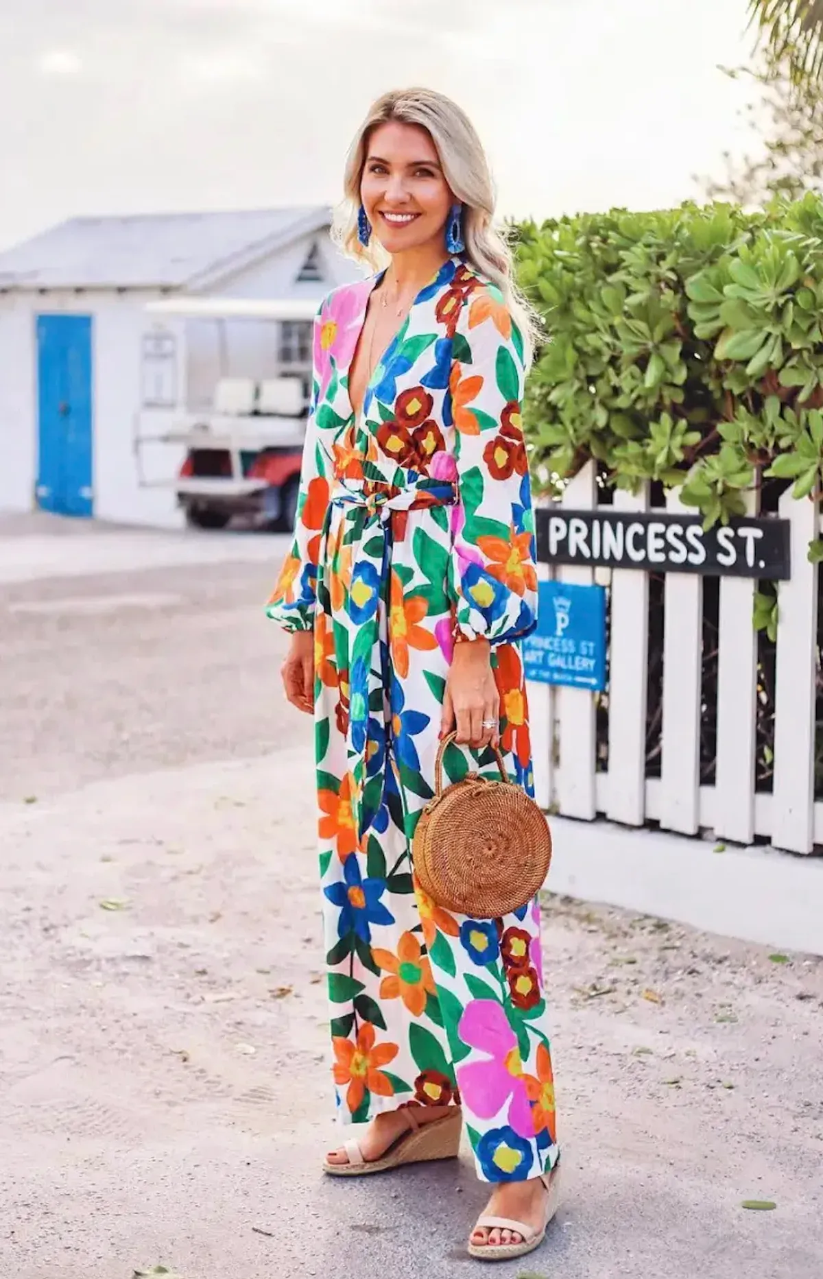 Mara Hoffman Luna Floral Print Maxi Dress Size S / AU 8 - Image 4