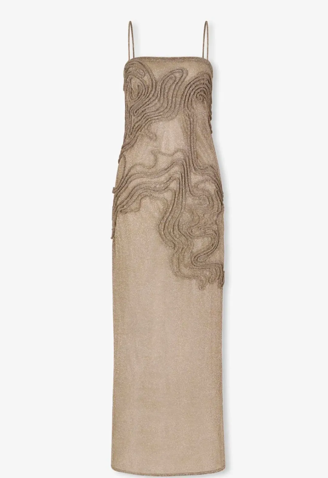 Magali Pascal JACKIE SLIP DRESS - SILVER GOLD size M for rent on The Volte - main image