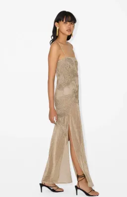 Magali Pascal JACKIE SLIP DRESS - SILVER GOLD size M for rent on The Volte - image 2