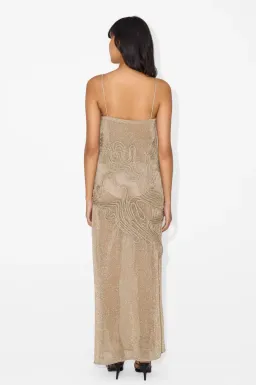 Magali Pascal JACKIE SLIP DRESS - SILVER GOLD size M for rent on The Volte - image 4