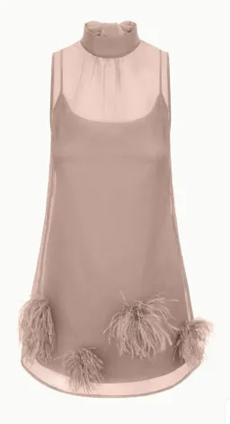 STAUD ALBEE MINI DRESS TRUFFLE, size L for rent on The Volte - image 5