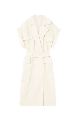 Oroton DB Cotton Shirt Dress Cream Size L / AU 12 for rent on The Volte - image 4
