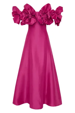 Aje Etta gown magenta size 16 for rent on The Volte - image 3