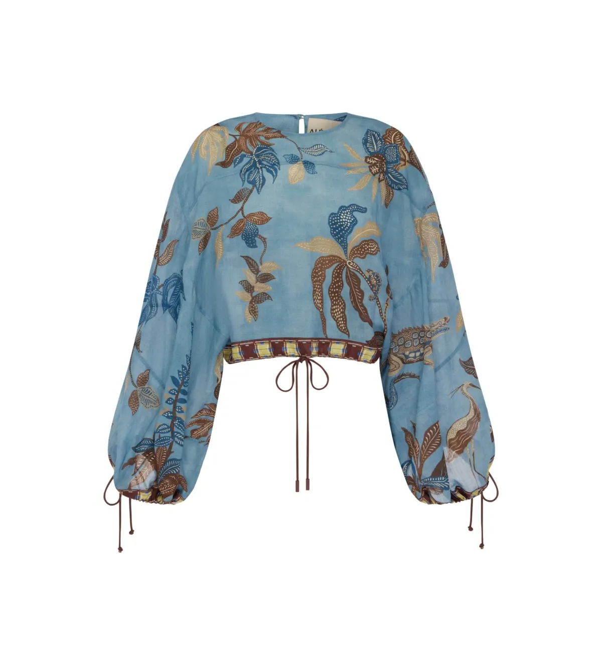 Alemais Georgie Top Size AU 6 and Short Size AU 8 Set Blue Print - Image 5