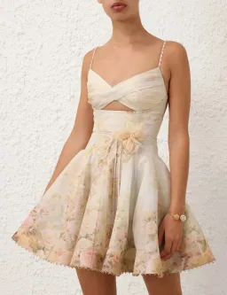 Zimmermann Memento Twist Front Mini Dress Size M/AU 10 for rent on The Volte - image 1