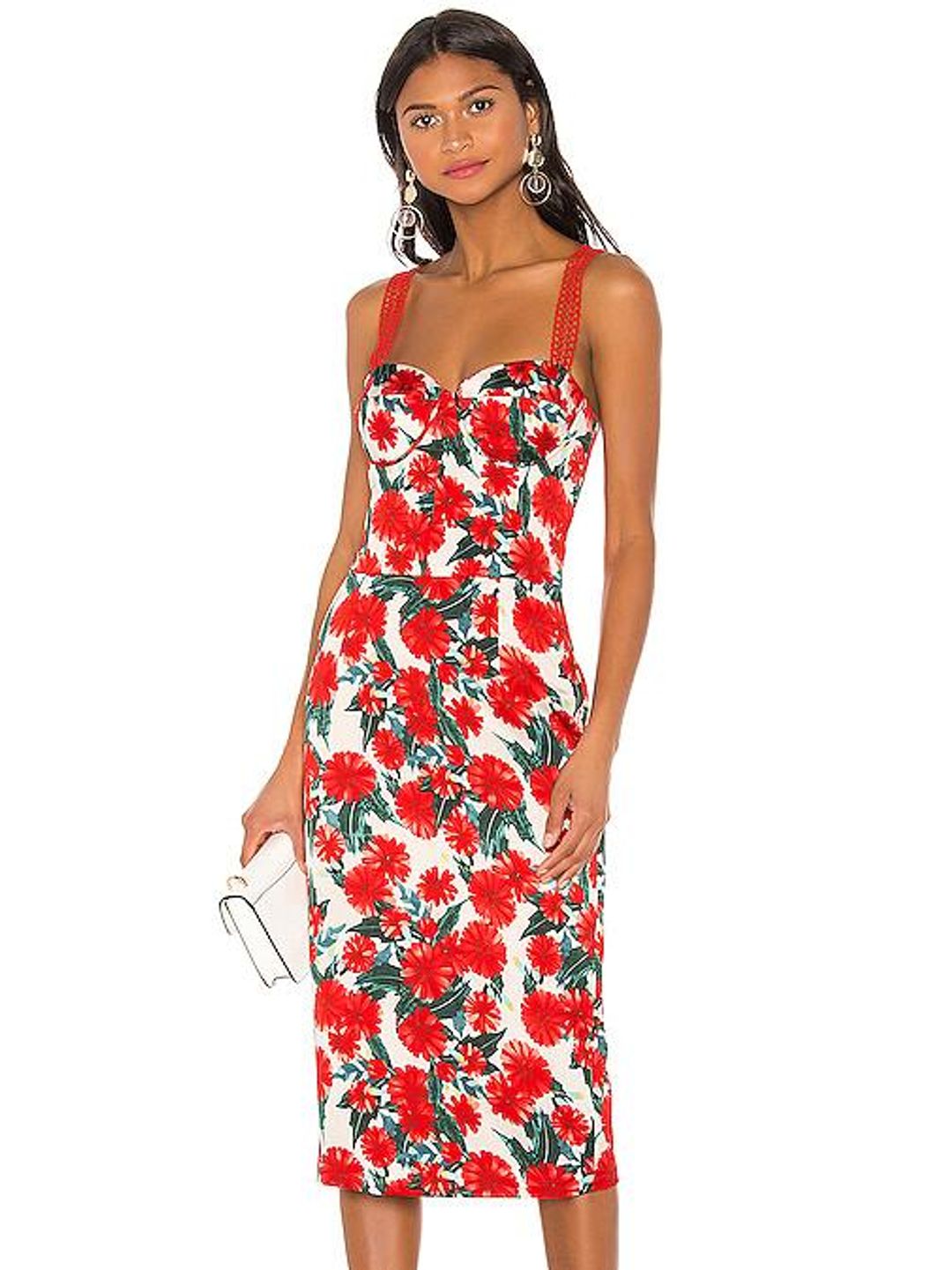 Bronx and Banco Ruby Pencil Dress Red Size 10 for rent on The Volte - main image