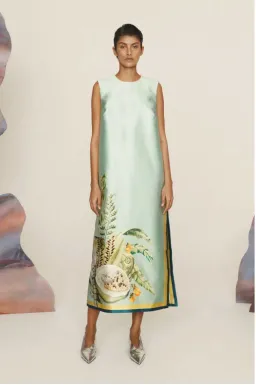 Alemais Anita Midi Dress in Green Size AU 16 for rent on The Volte - image 5