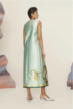 Alemais Anita Midi Dress in Green Size AU 16 for rent on The Volte - image 4