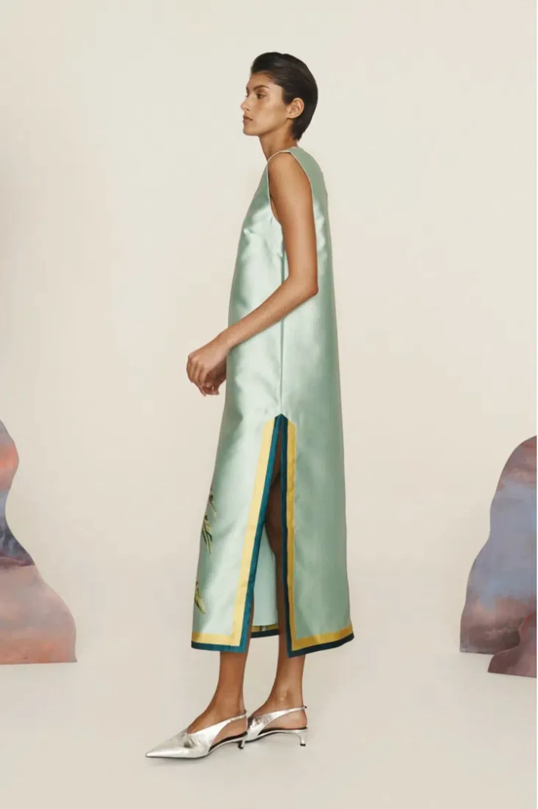 Alemais Anita Midi Dress in Green Size AU 16 for rent on The Volte - main image