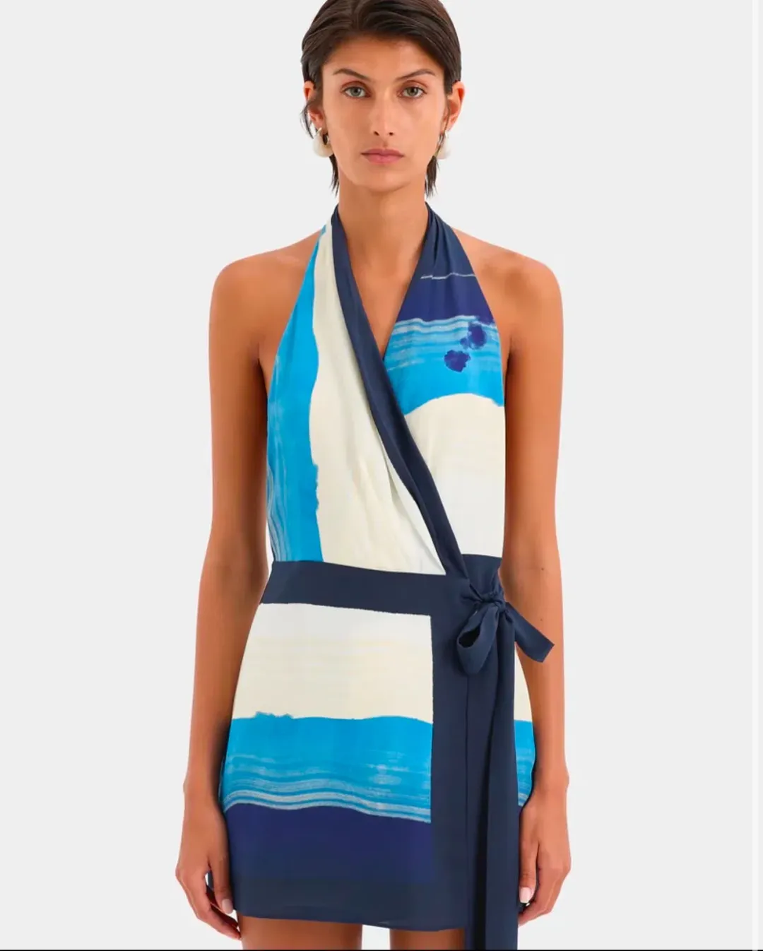 Sir the Label Mariner Halter Mini Dress Size 8 for rent on The Volte - main image