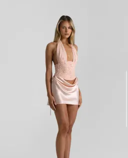 Natalie Rolt Verity Bustier + Evelyn Mini in Espresso SIZE 0/AU 6 for rent on The Volte - image 3