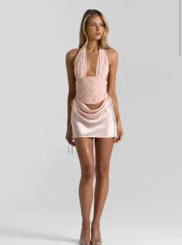 Natalie Rolt Verity Bustier + Evelyn Mini in Espresso SIZE 0/AU 6 for rent on The Volte - image 2