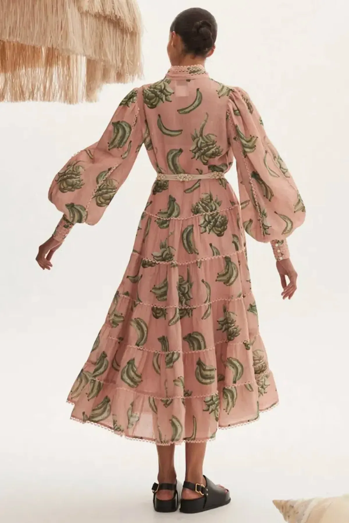 Alémais Bananarama Midi Dress Pink Size AU 16 - Image 4