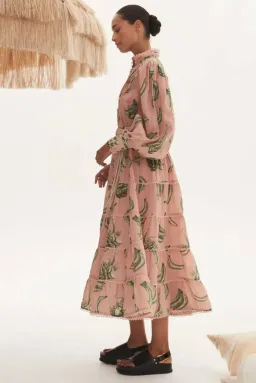 Alémais Bananarama Midi Dress Pink Size AU 16 for rent on The Volte - image 3