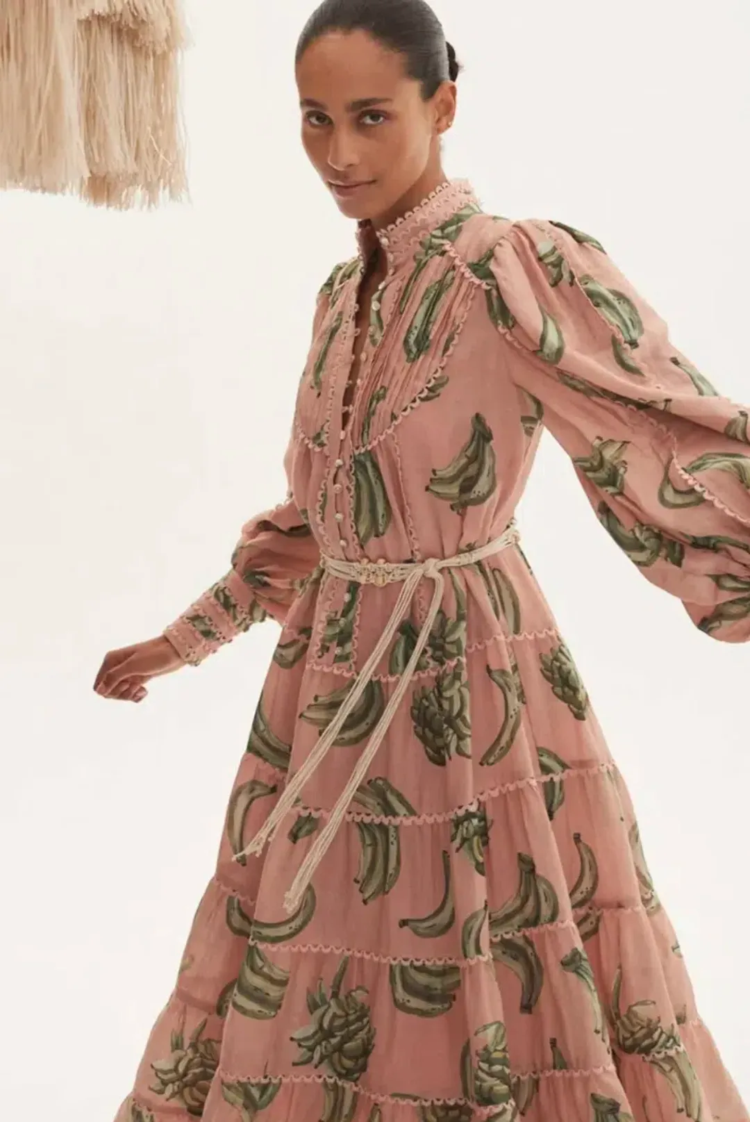 Alémais Bananarama Midi Dress Pink Size AU 16 for rent on The Volte - main image