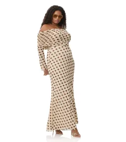 AFRM Thelma Off Shoulder Mesh Maxi Dress - Size XL / AU 14 for rent on The Volte - image 2