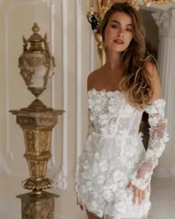 Rosie Etienne Isabelle Mini Dress White Size 6 for rent on The Volte - image 2