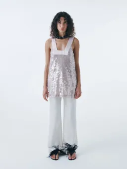 Henne Leanna Sequin Dress Shimmer Pink Size 12 for rent on The Volte - image 11