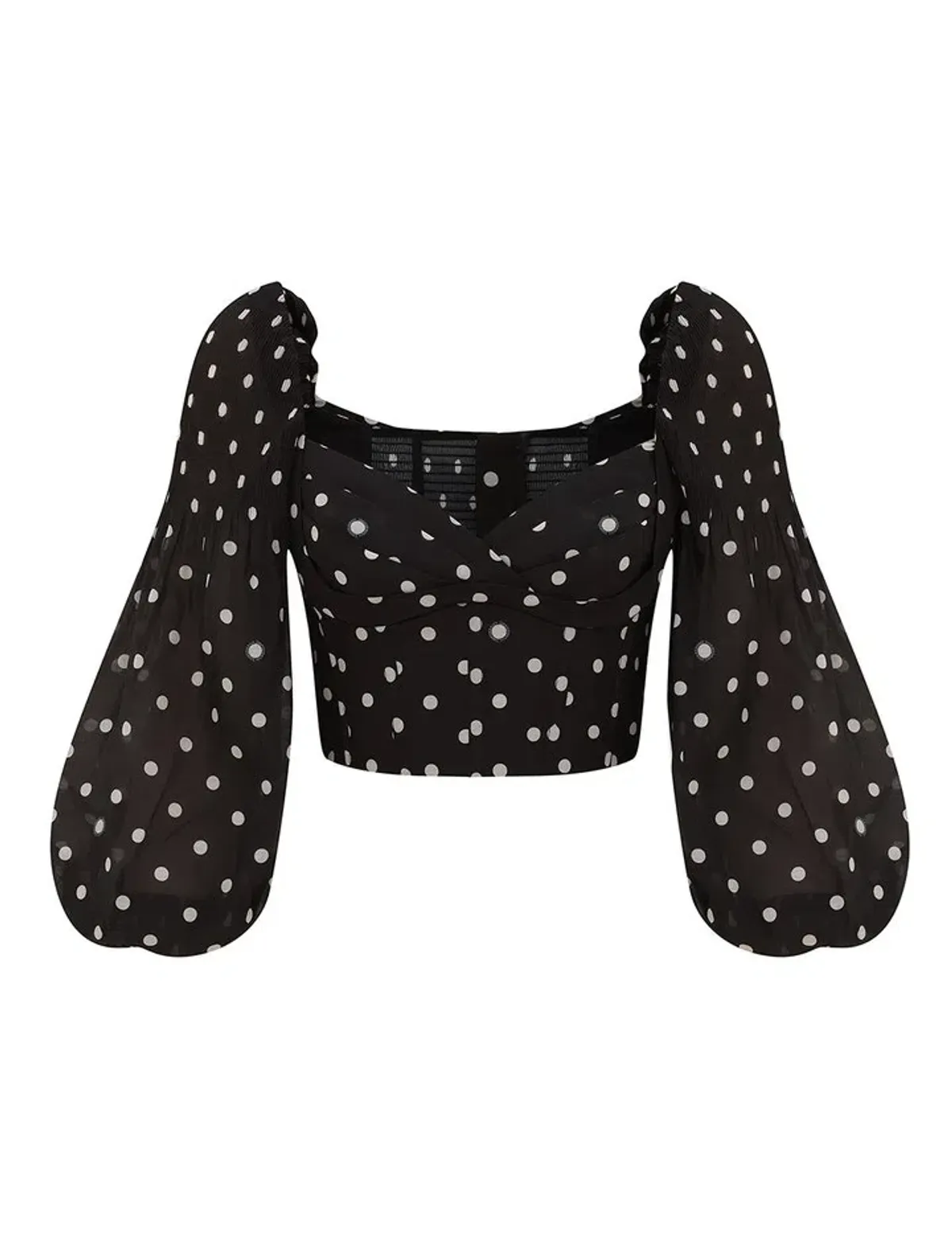 Zimmermann Pleated Draped Bodice Size 0/AU8 and Pleated Tiered Midi Skirt Size 0/AU8 Set in Black Dot for rent on The Volte - main image