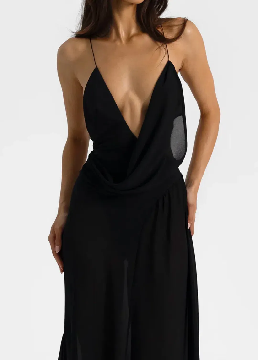 AGNES DRESS | BLACK - SIZE 10 for rent on The Volte - main image