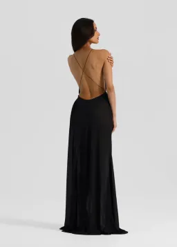 AGNES DRESS | BLACK - SIZE 6 for rent on The Volte - image 4
