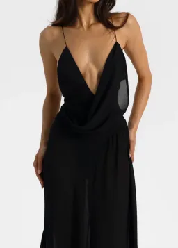 AGNES DRESS | BLACK - SIZE 6 for rent on The Volte - image 2