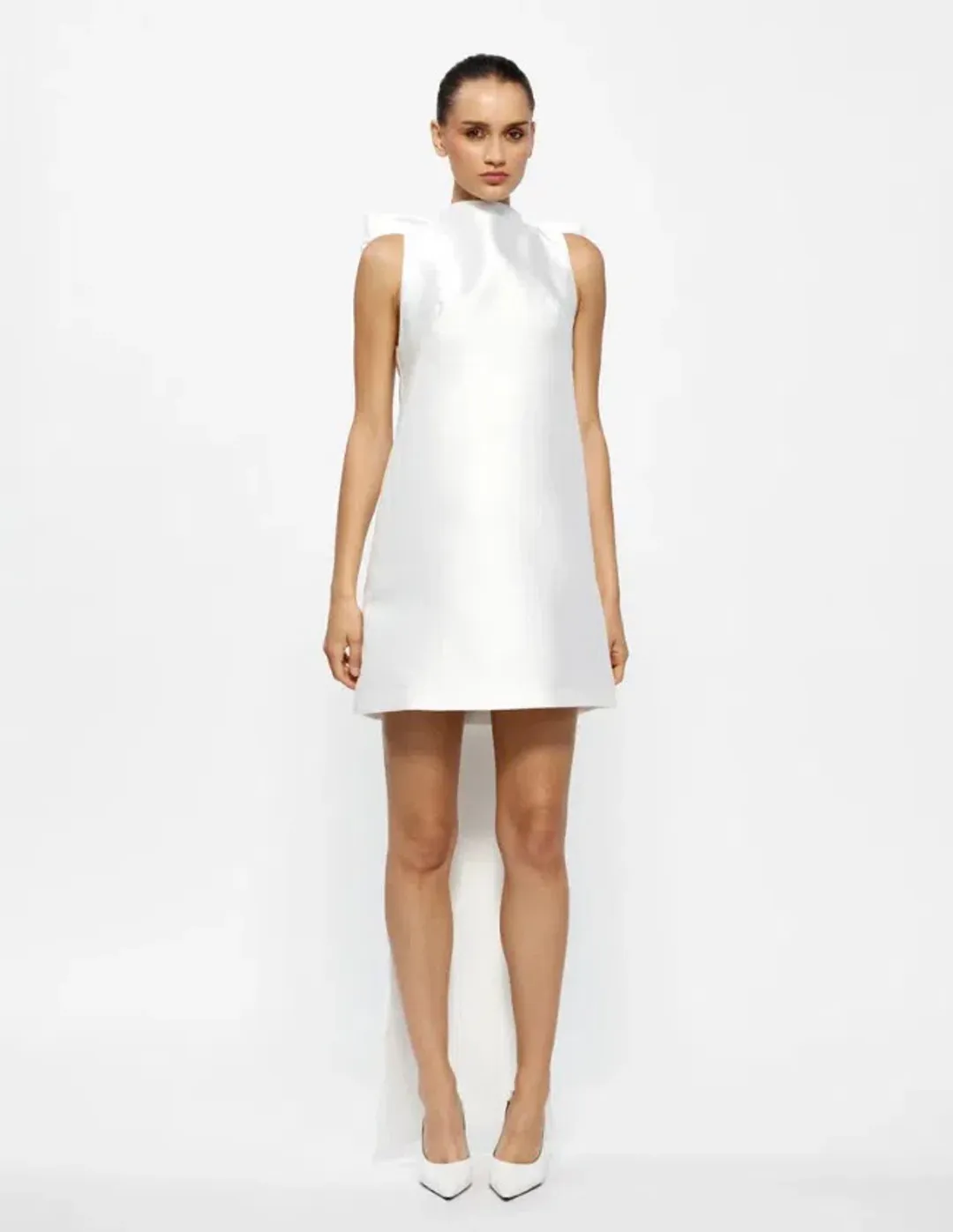 Effie Kats Jorja Mini Dress Ivory White Size L / Au 12 for rent on The Volte - main image