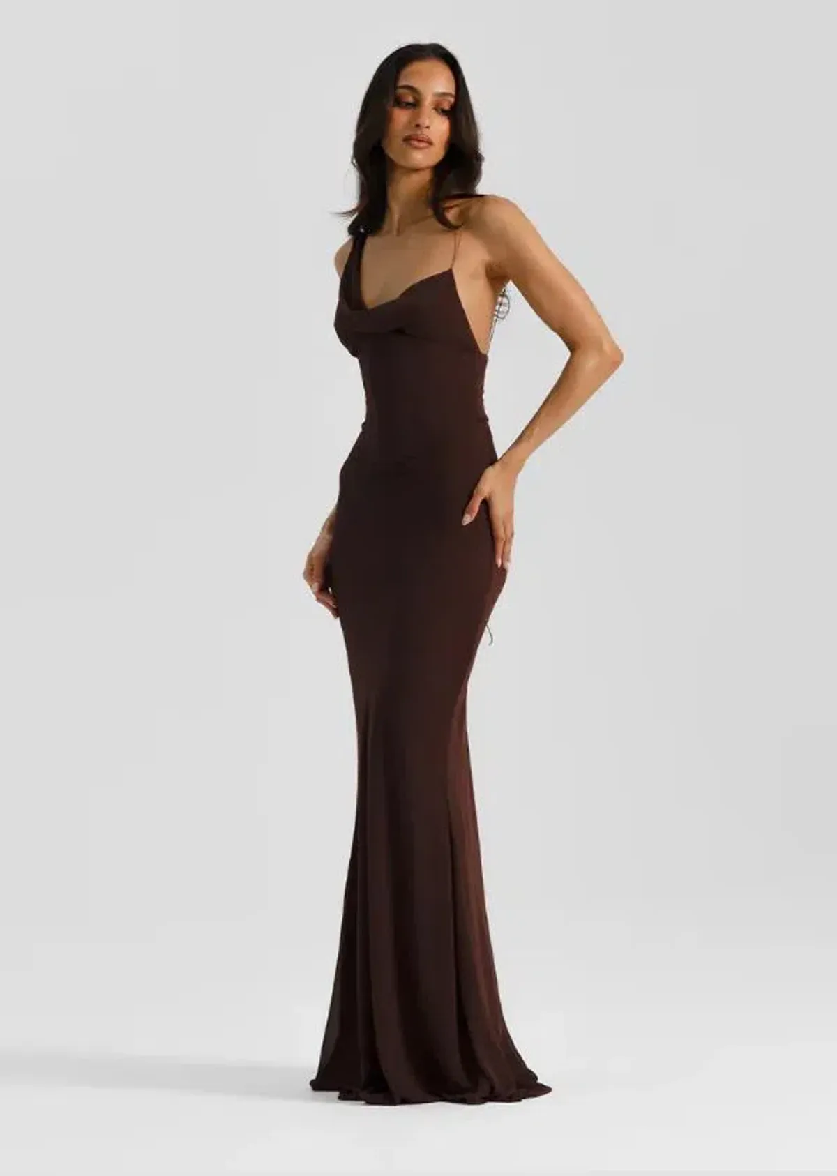 Natalie Rolt Hallie Gown in Espresso Size 10 - Image 6