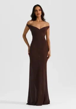 Natalie Rolt Brielle Dress in Espresso Size 6 for rent on The Volte - image 2