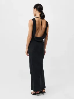 ST. AGNI DRAPED COWL DRESS BLACK for rent on The Volte - image 1