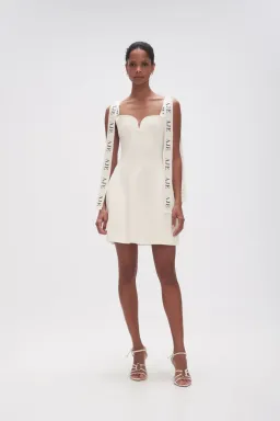 Aje Amber knit dress white sz XL for rent on The Volte - image 1