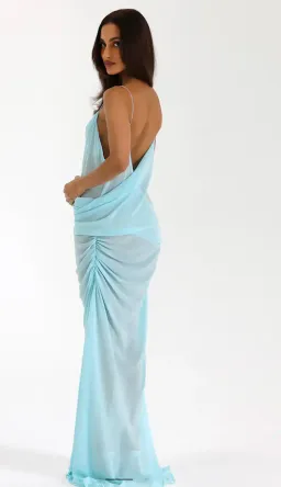 Natalie Rolt MAGNOLIA GOWN in blue for rent on The Volte - image 2