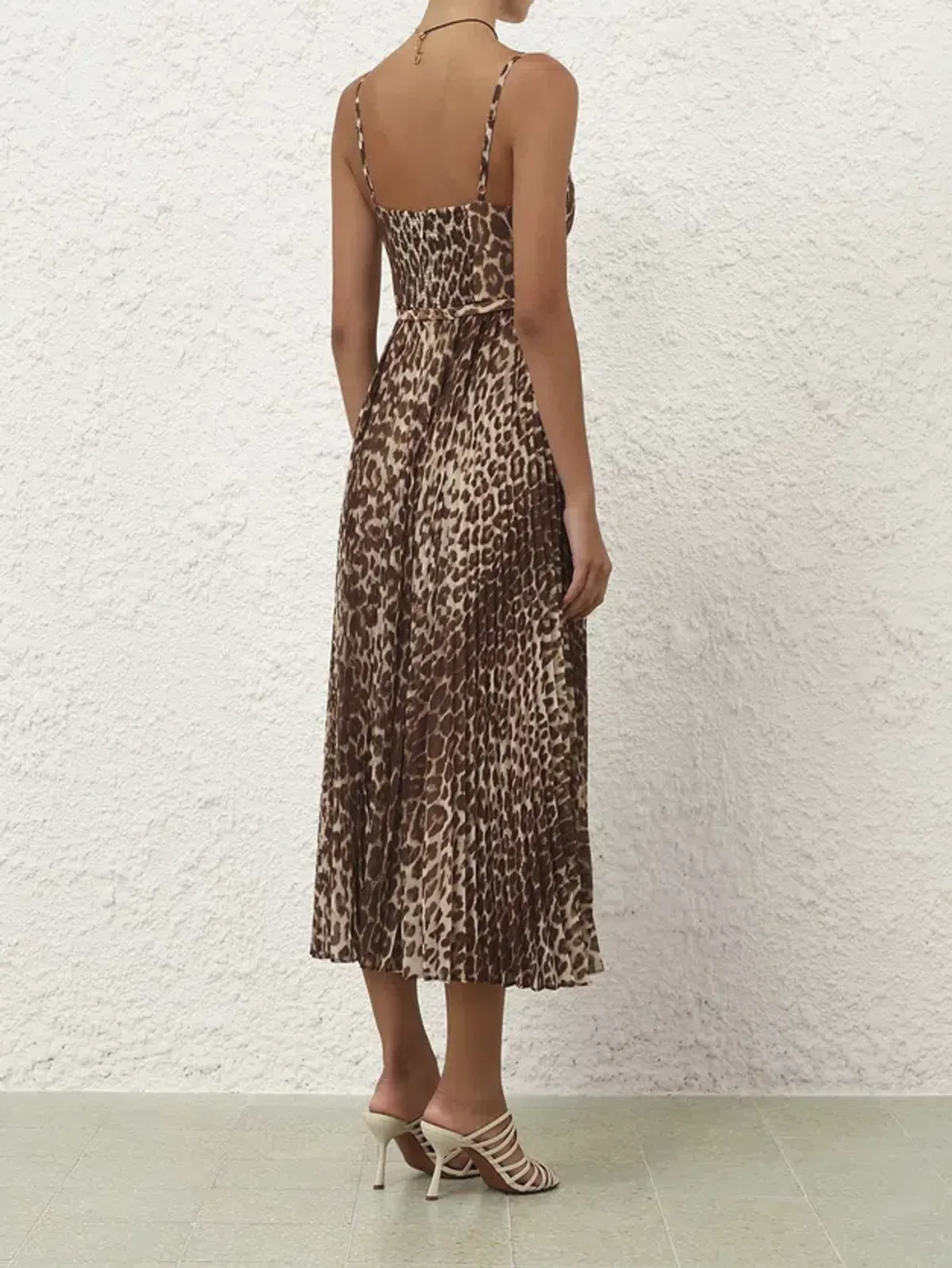 Zimmermann Sunray Leopard Pleated Picnic Dress s0 - Image 3