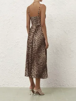 Zimmermann Sunray Leopard Pleated Picnic Dress s0 for rent on The Volte - image 3