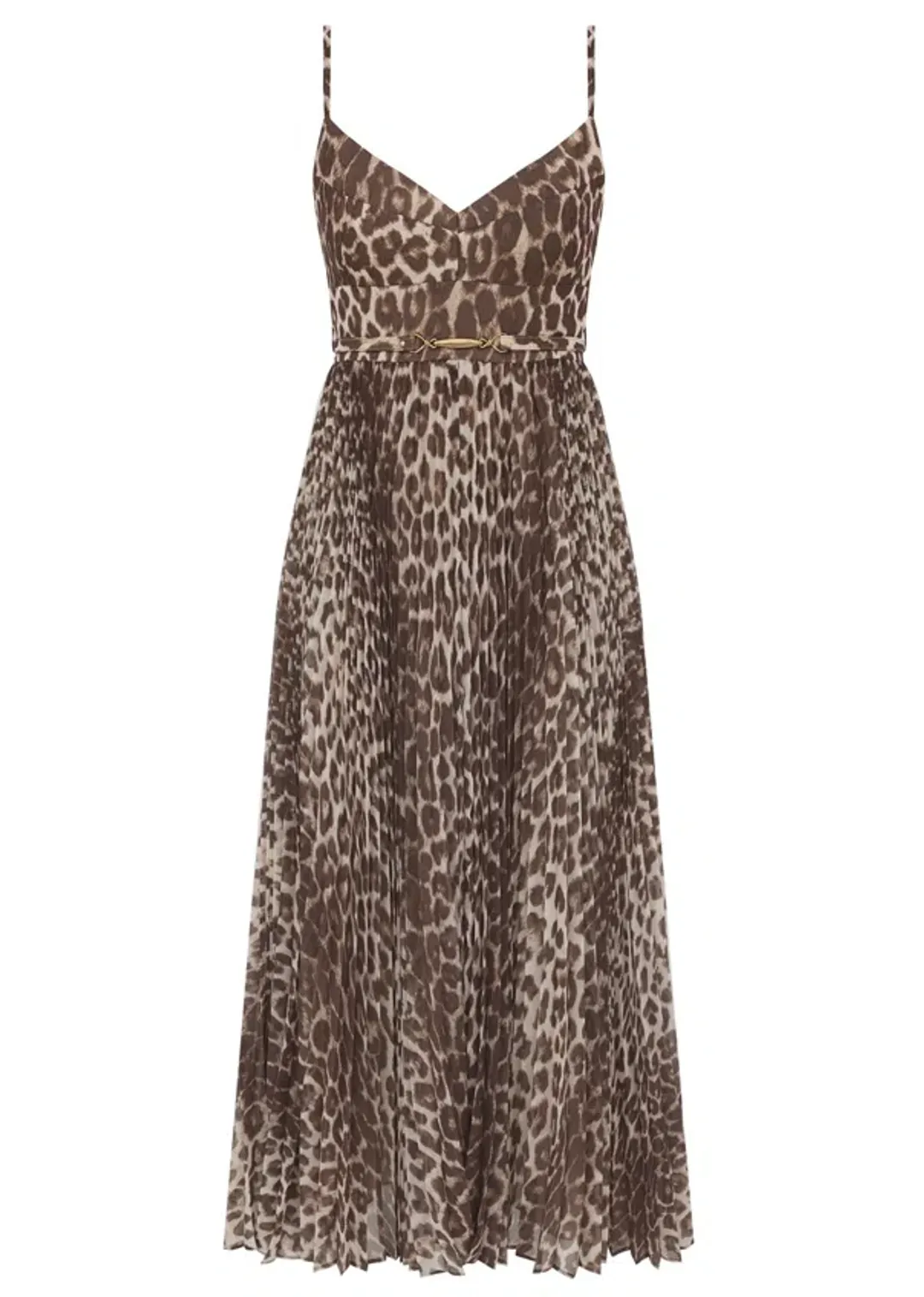 Zimmermann Sunray Leopard Pleated Picnic Dress s0 for rent on The Volte - main image