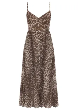 Zimmermann Sunray Leopard Pleated Picnic Dress s0 for rent on The Volte - image 2