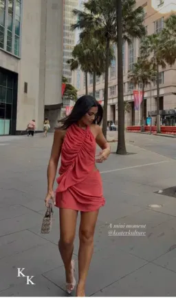 Koster Kulture Coral Bobbies Set Mini Skirt and Top Size XS in both for rent on The Volte - image 1