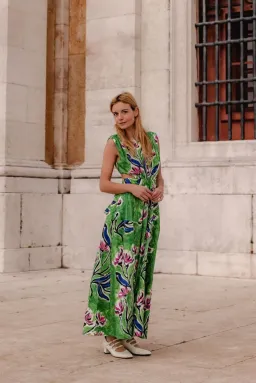 Aje Zorina Tie Midi Dress size 16 for rent on The Volte - image 4